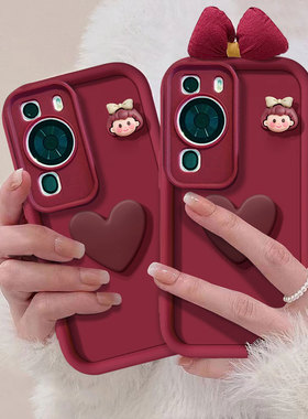 新年红色蝴蝶结适用vivos17手机壳s16pro立体s15小爱心s12女孩s10保护套s9全包边框s7防摔s7t软硅胶s17e5G