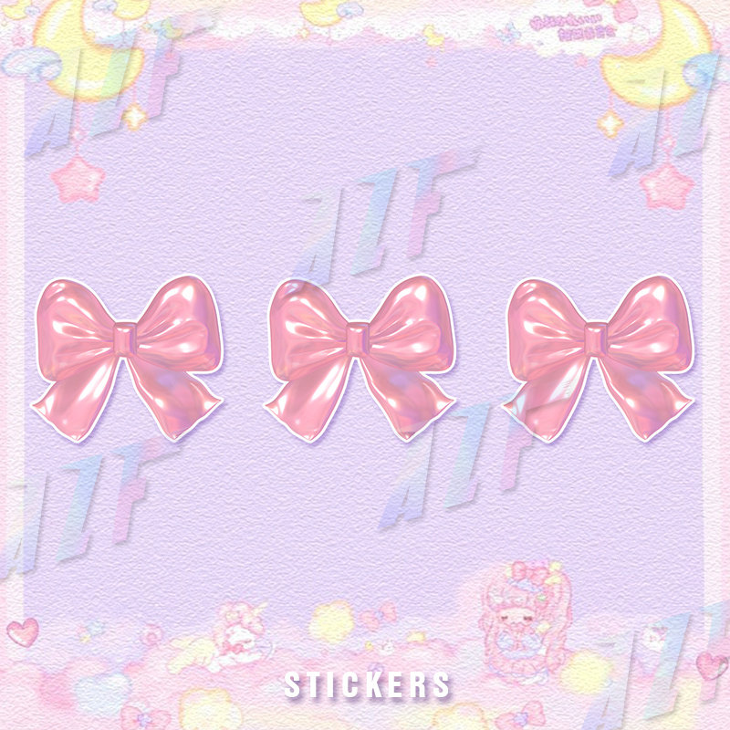 3d卡通蝴蝶结可爱贴纸油箱盖贴玻璃电动车车身划痕遮挡汽车贴纸