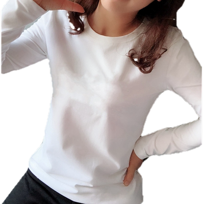 圆领长袖纯色简约百搭