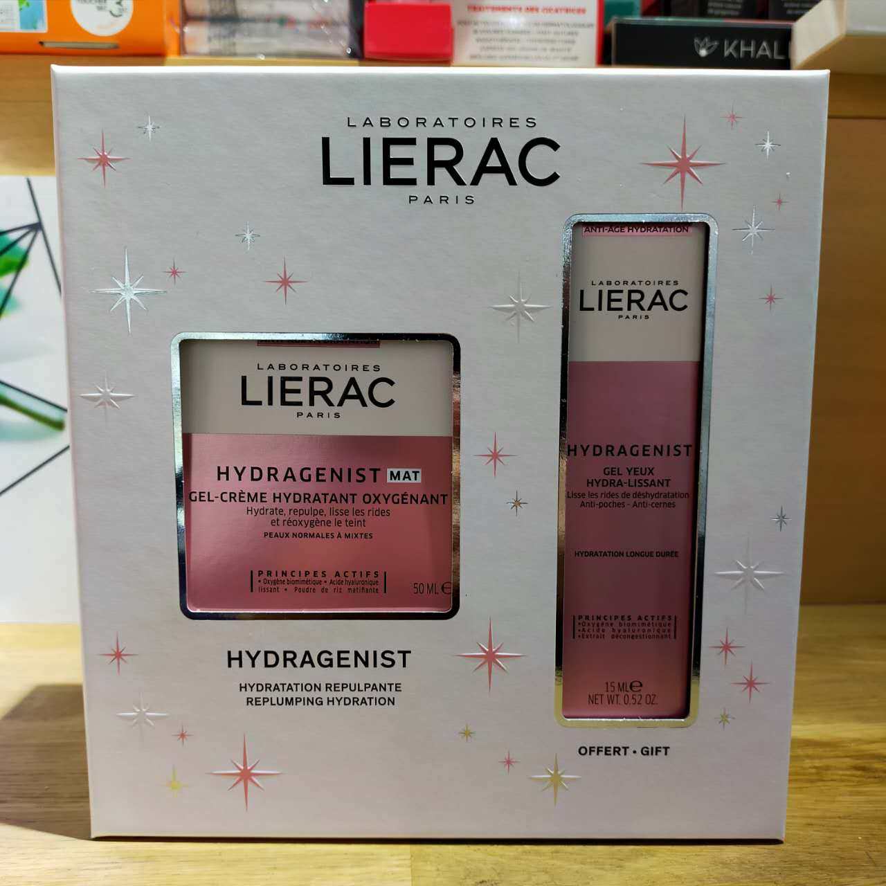 现货法国Lierac丽蕾克 Hydragenist Mat保湿补水面霜+眼霜套盒