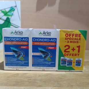 现货Arkopharma爱蔻法CHONDRO骨胶原蛋白氨糖软骨素180粒28年3月