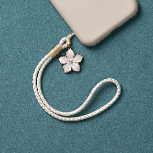 花朵手机链挂绳短款手机壳手腕绳手工编织结实耐用挂件防丢文艺风
