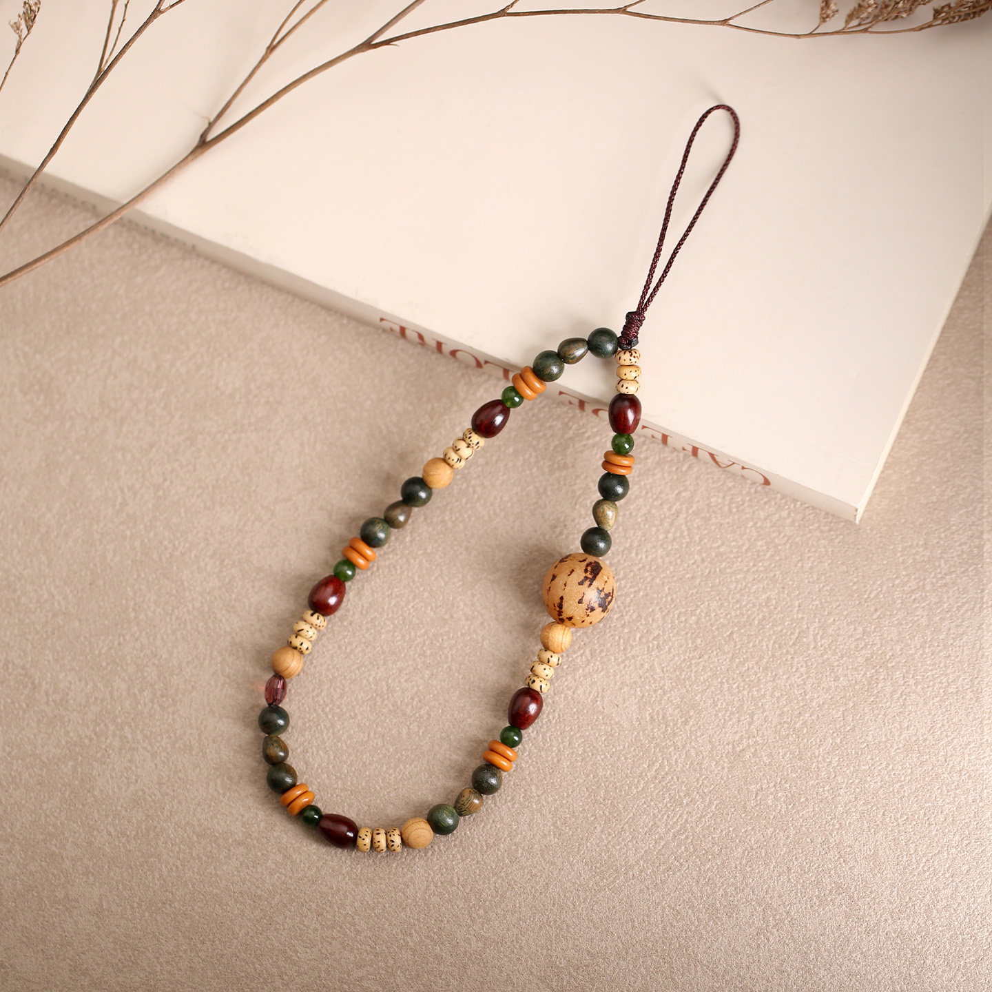 檀木菩提手机挂绳复古国风手机链手腕绳男女款挂件精致挂饰防丢绳,3C数码配件,手机挂件/手机链,淘宝优惠券,粉丝福利购,淘宝优惠卷