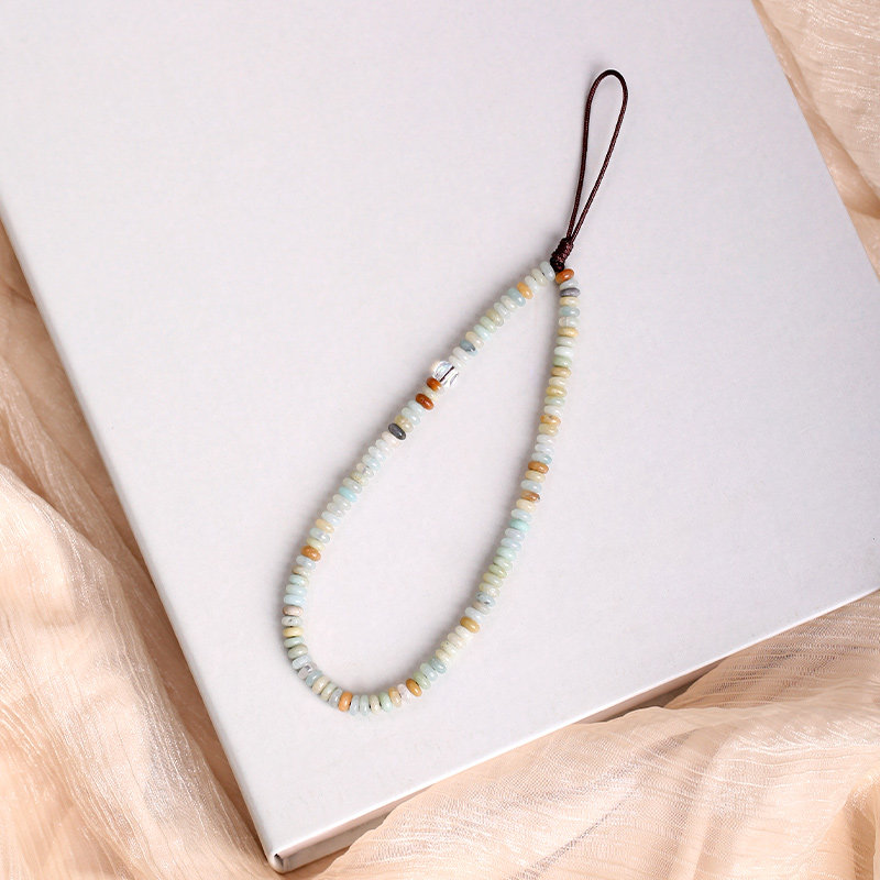 亚马逊石手机链女款长精致玉石挂件手机壳挂绳手腕绳防丢挂饰简约,3C数码配件,手机挂件/手机链,淘宝优惠券,粉丝福利购,淘宝优惠卷