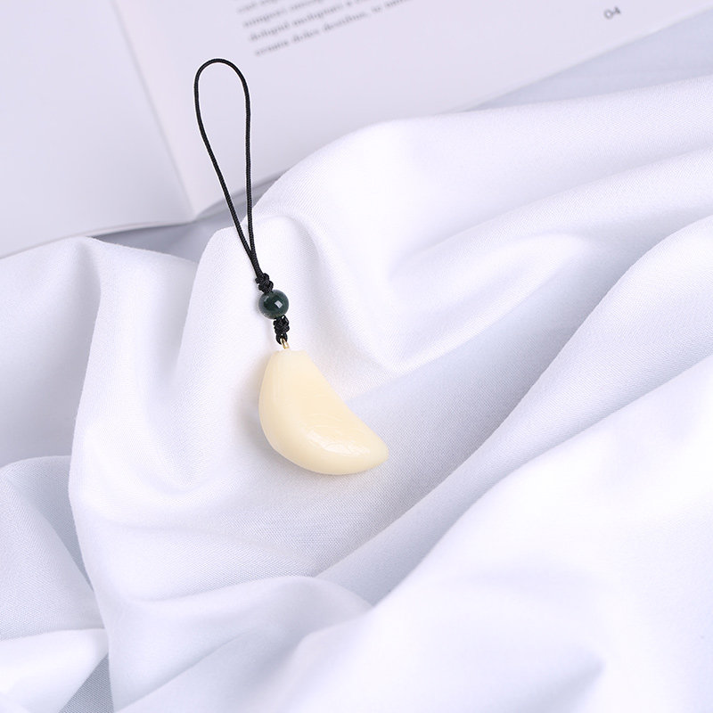 시뮬레이션 마늘 정향 휴대 전화 매는 밧줄 작은 펜던트 귀여운 휴대 전화 체인 펜던트 펜던트 펜던트 USB 디스크 분실 방지 성격 단순