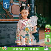 儿童中式 新款 国风连衣裙演出服 女童改良旗袍连衣裙秋季 年衣童装