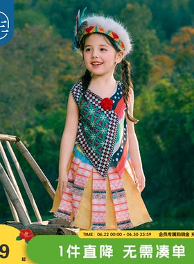 年衣童装儿童马甲女童2026年新款夏装民族风女孩大童背心吊带上衣