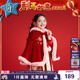 女童中式 新品 甜美女孩加厚外套 儿童斗篷儿童披肩25年冬款 年衣童装