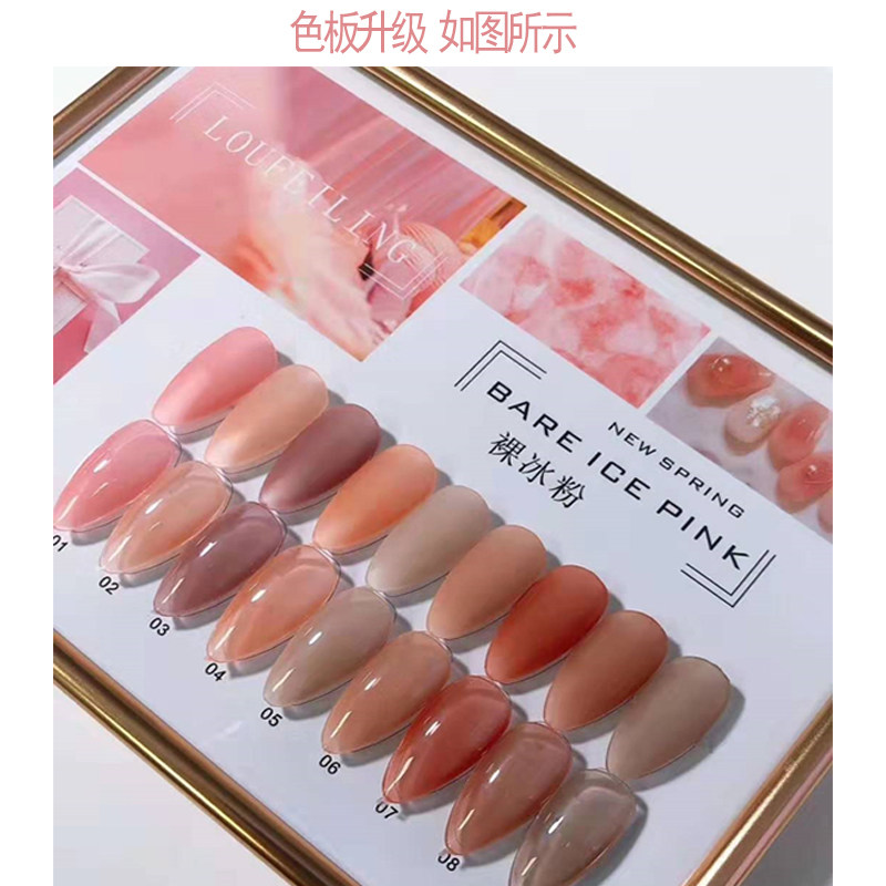 甲油胶9色小套系美甲洛菲琳梅子雾霾蓝姜黄牛油果红色春夏流行色