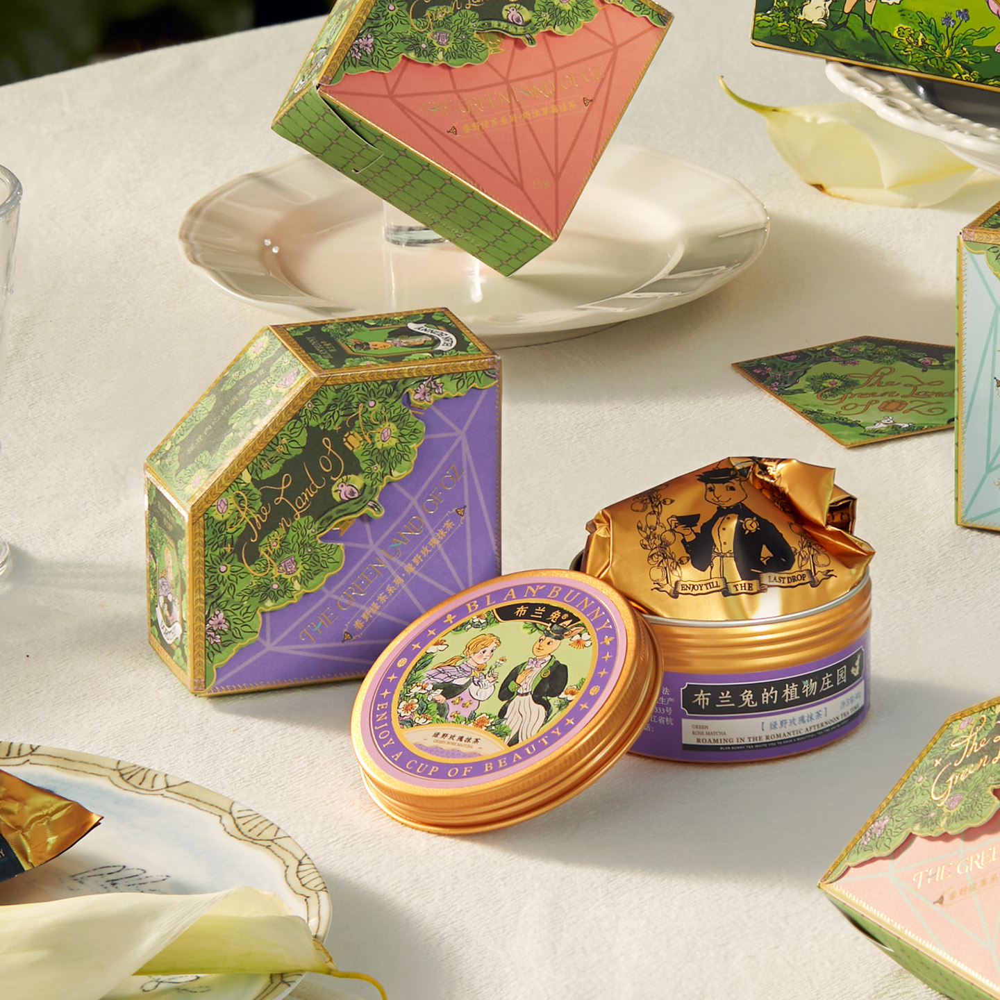 布兰兔玫瑰抹茶泡水饮品