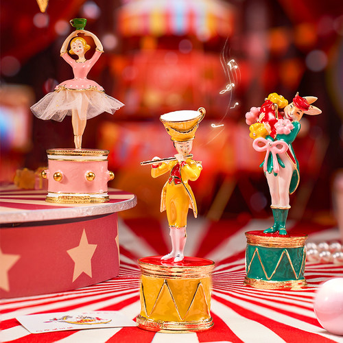 布兰兔珐琅彩首饰盒创意摆件