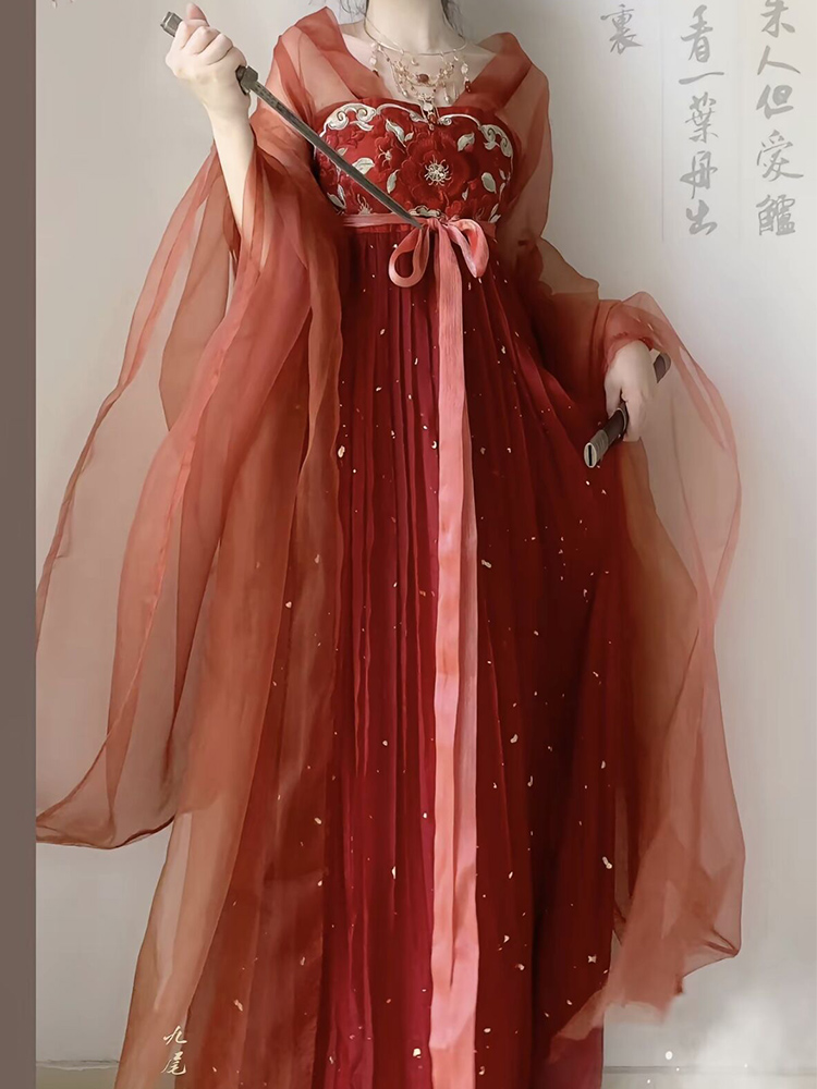 原创茵卡蕾汉服女南北朝大袖襦