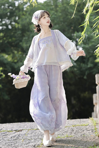 改良汉服灯笼裤汉元素日常茵卡蕾