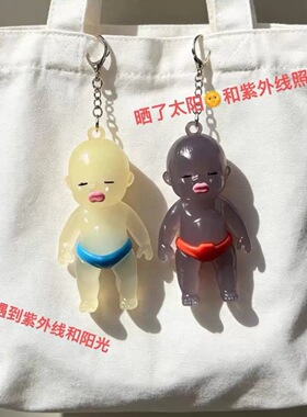 紫外线可变色娜莎塔挂件钥匙扣