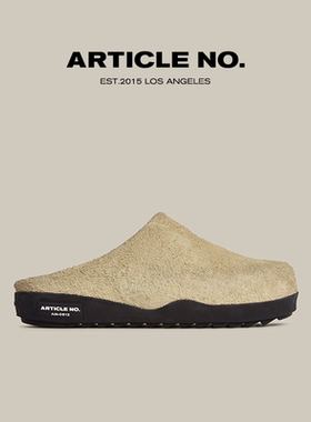25新品ARTICLE NO.一脚蹬勃肯拖鞋穆勒鞋大圆头反毛皮厚底半拖