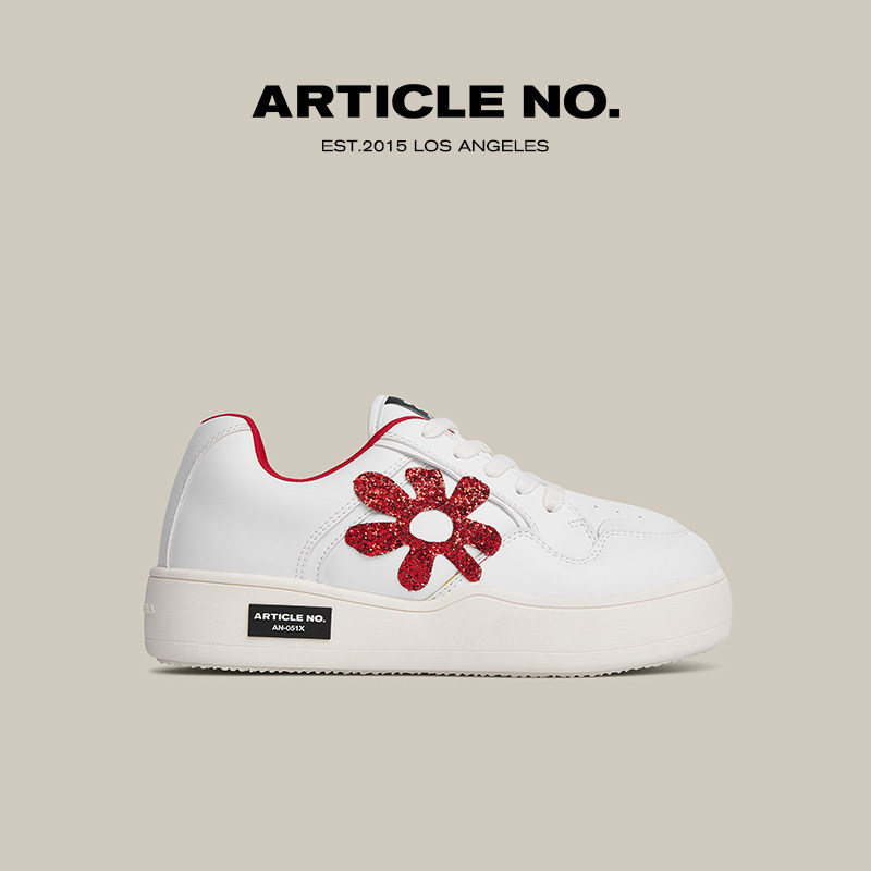 ARTICLE NO.新年红色汉堡鞋厚底小白鞋休闲鞋面包鞋复古风26新品,女鞋,时尚休闲鞋,淘宝优惠券,粉丝福利购,淘宝优惠卷