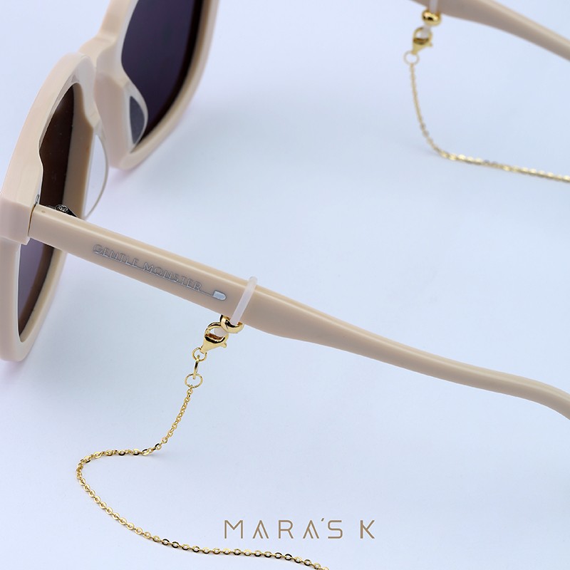 丽日年年眼镜链S925纯银超轻保色