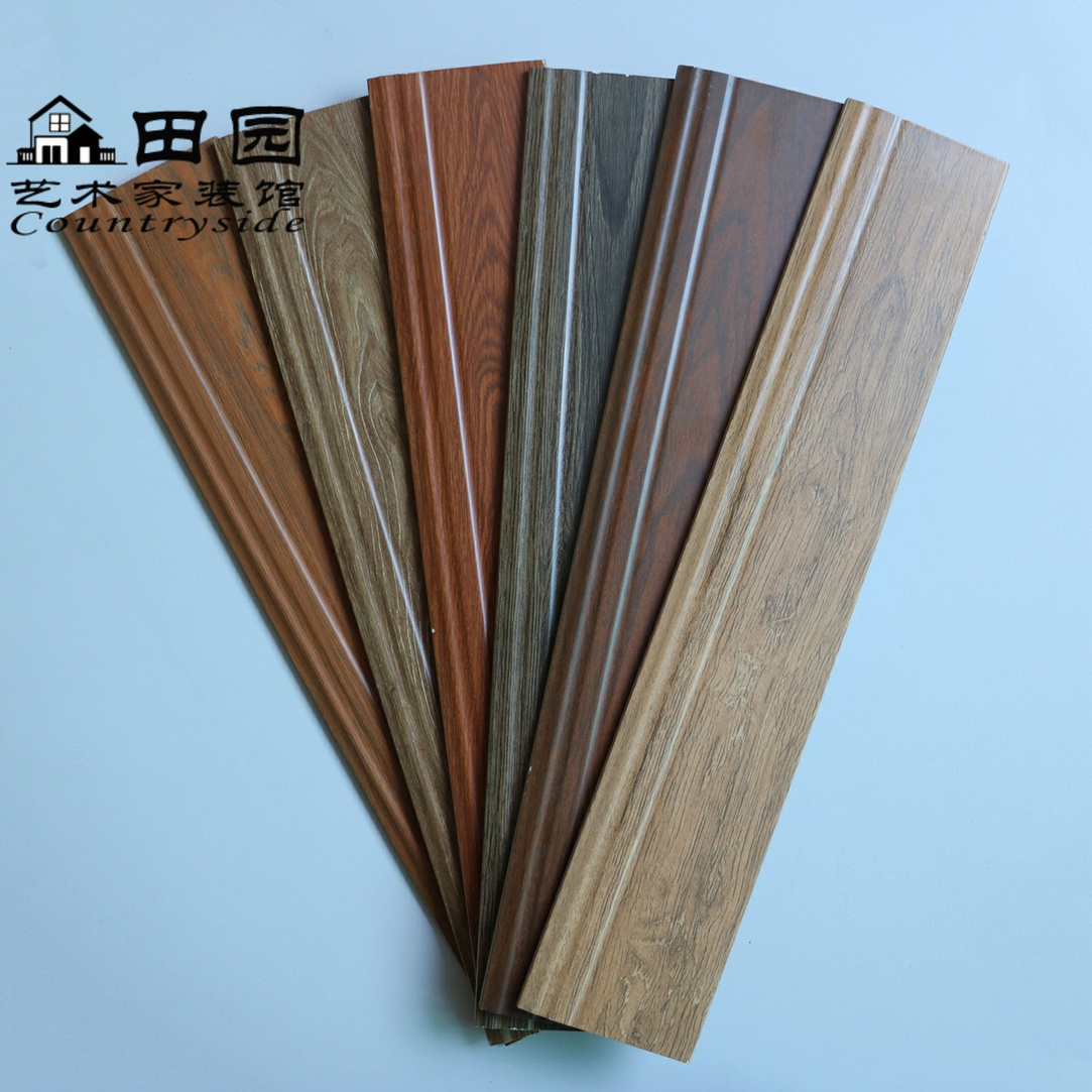 木纹踢脚线110X600瓷砖客厅卧室贴脚线餐厅波导线过道仿古地脚线