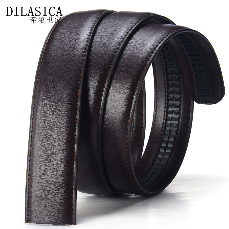 腰带不带头牛皮自动扣