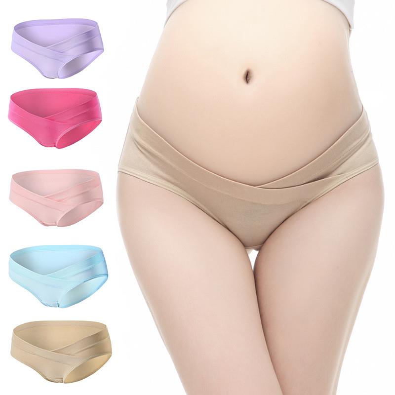 Maternity Panties Soft Breathable Cotton Low Waist Seamless