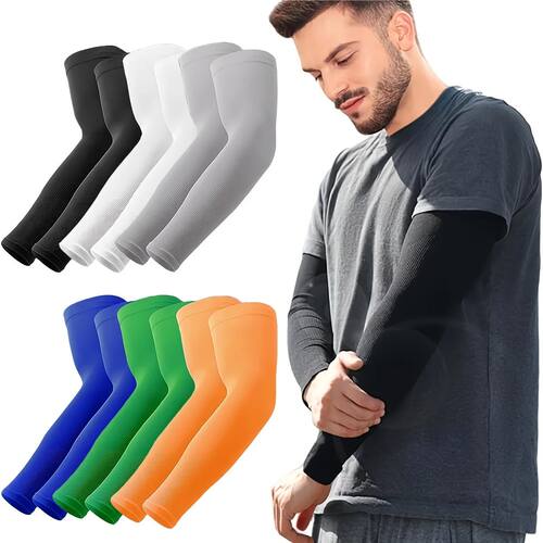 Cycling Arm Sleeves Ice Silk UV Protection Riding Arm Covers