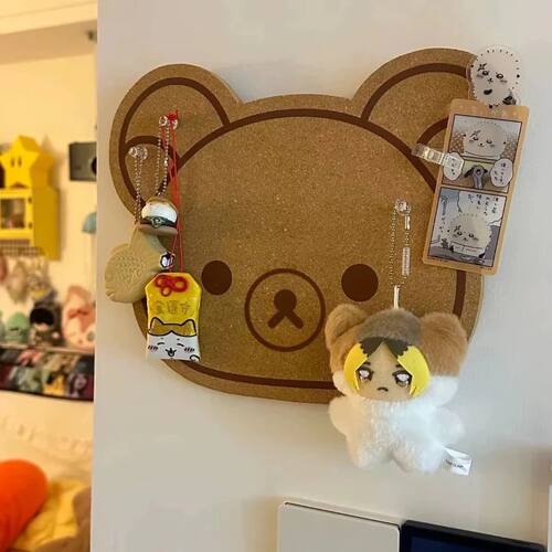 Relaxed Bear Felt Board Cute Decorative Hanging Cloth Photo