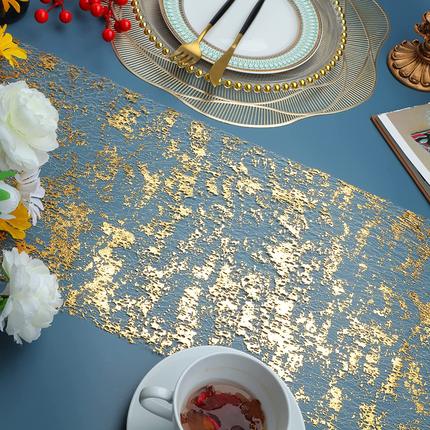Table Runner golden sliver mesh 一次性涤纶网桌旗布沙龙桌布