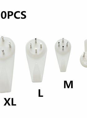 20PCS Plastic Hard Picture Frame Wall Hooks Photos Mirror Ga