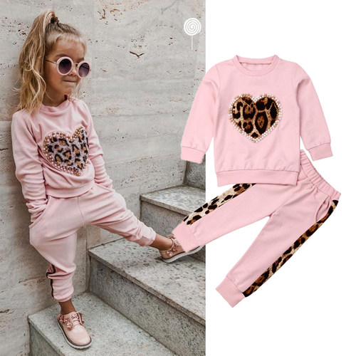 1-5 Years Autumn Winter Toddler Kids Baby Girls Clothes Trac