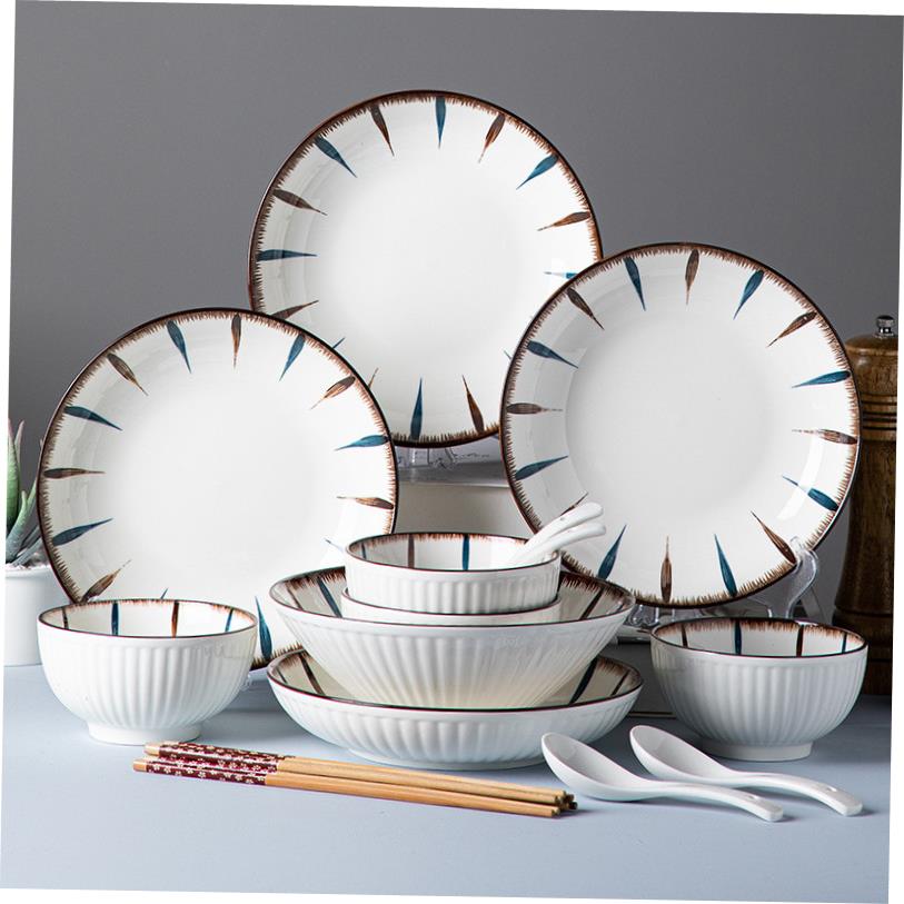 18-piece set of bowls and plates set of ceramic bowls and pl