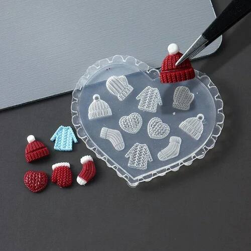 1Pcs Winter Snowflake Nail Art Silicone Mold 3D Embossed Car