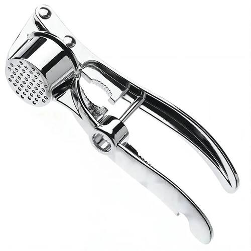 Stainless Steel Manual Garlic Press & Mincer - Multifunction