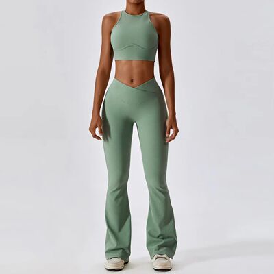 1/2PCS Seamless Yoga Set Gym Clothes Sportswear Yoga Suits F
