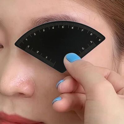 Fast Drawing Aluminum Alloy Eyebrow Design Ruler Microbladin