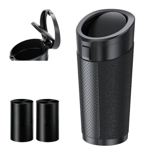 Car Trash Can (with Lid) Auto Dust Organizer with Garbage Ba