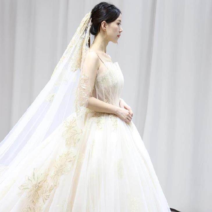 Sweet Baiqun fashion new pattern Long sleeve Wedding dress Headdress bride Korean Qi Di Wedding dress classical Ultra cents lady clothingin the Women's clothing/Boutique , Wedding/Cheongsam/Formal dress , Wedding  category - from Buy2taobao.com to provide professional Taobao agent buy service