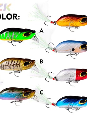 PRO BEROS品牌路亚饵米诺饵5.5cm8.26g仿生塑料假饵7色DHM004m6