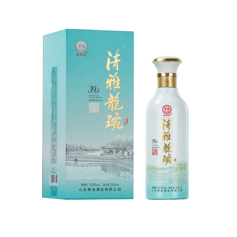 秦池39.8度500ml清雅龙琬低度酱香型白酒优级粮食酒