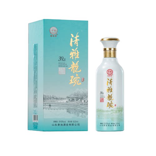 秦池39.8度500ml清雅龙琬低度酱香型白酒优级粮食酒