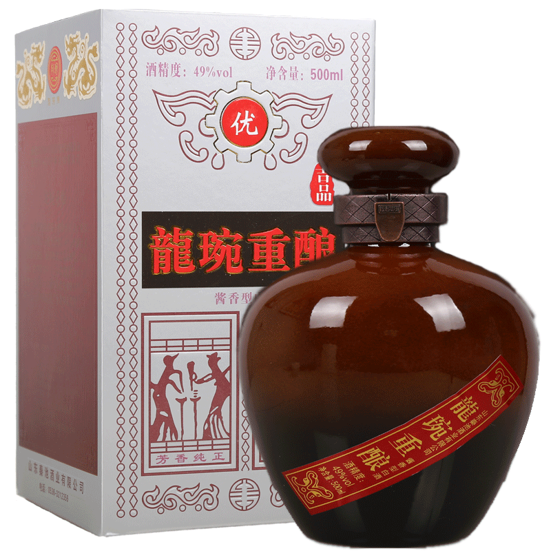 秦池酒业秦池龙琬重酿49度500ml吉品白酒酱香白酒礼品酒单瓶装