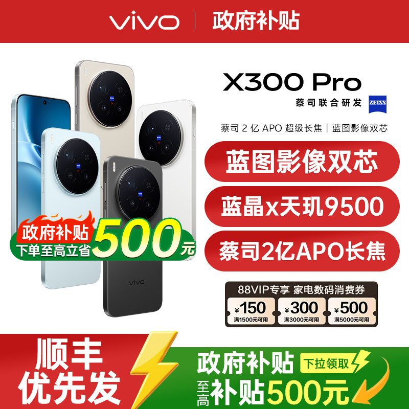 【支持家电数码券/国家补贴至高立省500】vivo X300 P