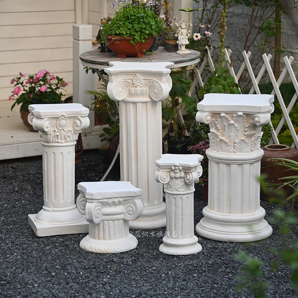 欧式古典罗马柱户外庭院摆件