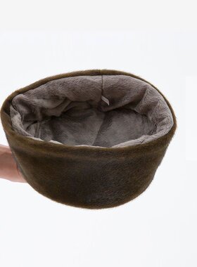 新款禅修佛具用品僧服衣僧帽冬季僧帽针织和尚帽双层毛绒保暖僧帽