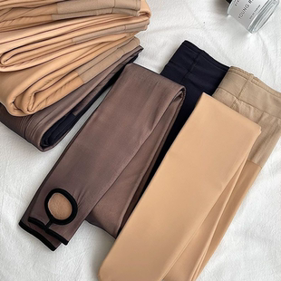 秋冬双层光腿假透肉保暖打底裤 任意剪女士隐形神器 加厚绒外穿修身