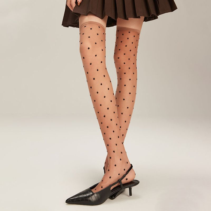 波点丝袜美拉德轻薄甜酷少女