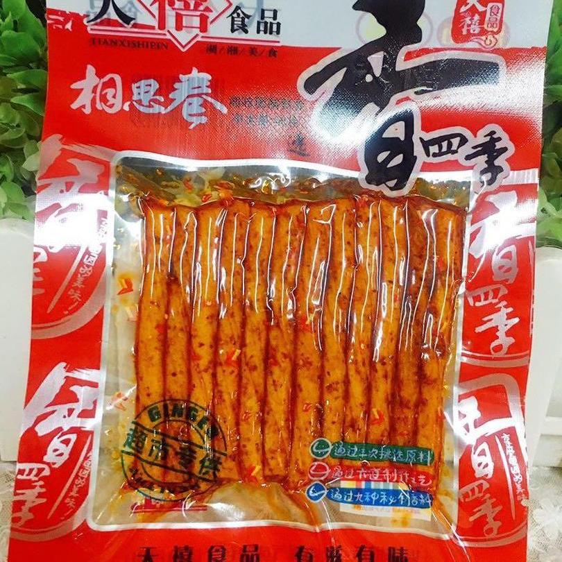 天禧食品香四季相思卷40克香满园牛筋怀旧零食辣条盐焗鸡筋包邮