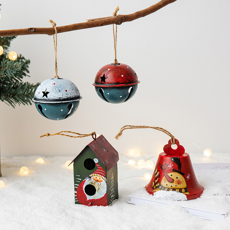 轻奢复古铃铛圣诞节装饰品挂件
