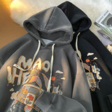 2025秋冬新款卡通字母印花宽松连帽卫衣男1014-WY637-P68，男装卫衣，星座1015-2