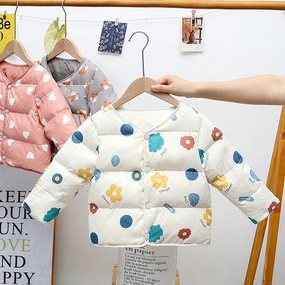 儿童羽绒服内胆洋气中小童双面穿轻薄外套