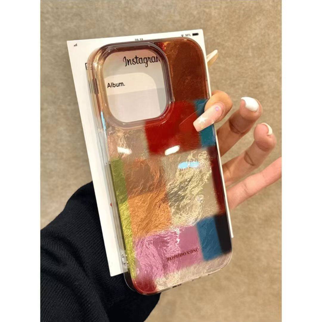 卡通搞怪猫咪适用苹果15promax手机壳华为Pura70新款mate60锡纸荣耀200女OPPOReno12紫色VIOVS19/小米14/k70